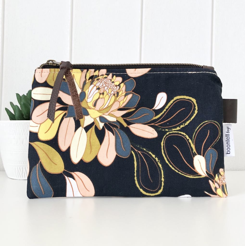 Zipper Pouch in Ginger Utopia