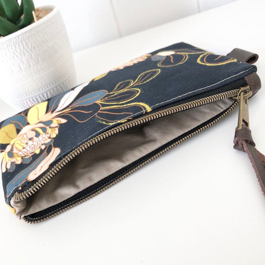 Zipper Pouch in Ginger Utopia
