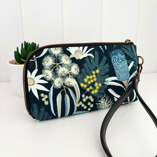 Boronia Purse/Wallet in Moonlight Flora