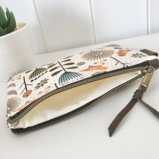 Zipper Pouch in Scandi Meadow