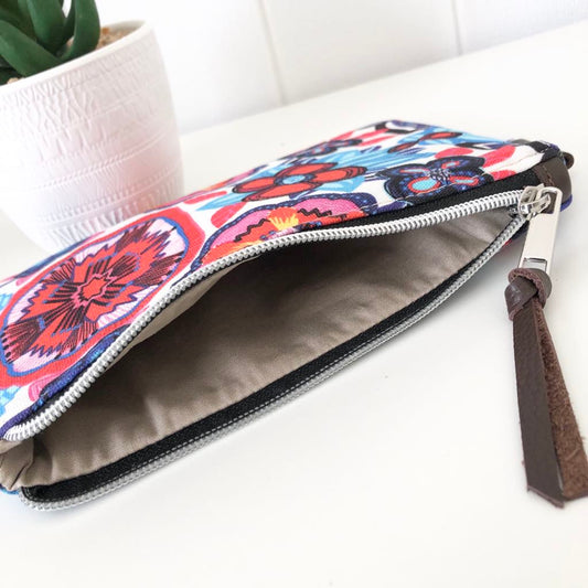 Zipper Pouch in Firework Flora