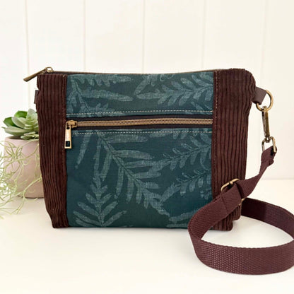 Cambridge Bag in Brown with Rainforest Bracken