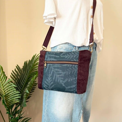 Cambridge Bag in Brown with Rainforest Bracken