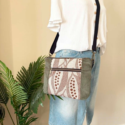 Cambridge Bag in Green with Kurrajong