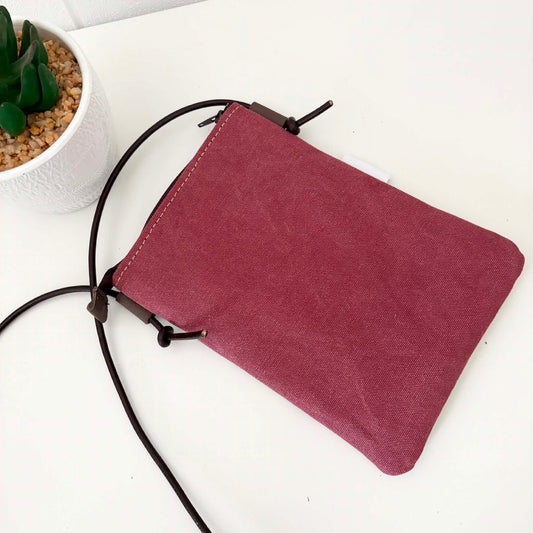Sundew Sling Bag in Berry Canvas with Botanica #6