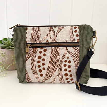 Cambridge Bag in Green with Kurrajong