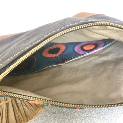 fold over gum blossom bag inside view
