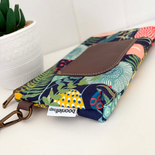 Boronia Purse/Wallet in Retro Garden