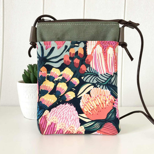 floral phone sling bag
