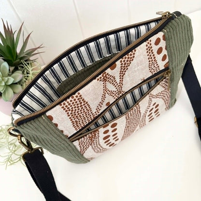 Cambridge Bag in Green with Kurrajong